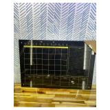 Black Glass 3-1 Monthly Dry Erase Calendar Whiteboard for Wall,24"x 36",Frameless Mounting,Office/School/Home, Frameless Large Planner White Board