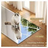 Retails for $110! KOCUUY Beveled Mirror, 30x30 Inch Square Frameless Bathroom Mirror for Over Sink, Upgraded Shatterproof Beveled Unframed Design Mirror for Bathroom, Bedroom, Entryway, Hang Horizonta