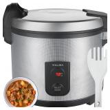 Retails for $225! 32.1QT Commercial Rice Warmer(Not Rice Cooker) Portable Big Food Rice Warmer / 122 - 178 Adjustable Temperature/ 160W/ Non-stick Inner Pot For Restaurant Party Family