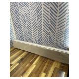 Wall Mounted Clothes Drying Rack 40 inches, Foldable Wall Mount Laundry Rack Folding Indoor, Drying Rack Clothing Collapsible, Hidden Space Saver with Wall Template, 6 Rods, White