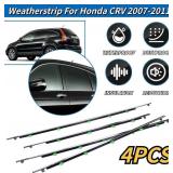 4Pcs Weatherstrip Window Moulding Trim Seal Belt Compatible with 2007-2011 Honda CRV Replaces# 72410-SWA-A01, 72450-SWA-A01, 72910-SWA-A01, 72950-SWA-A01