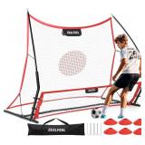 Soccer Rebounder, 2-in-1 Soccer Rebound Net, 6