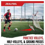 Soccer Rebounder, 2-in-1 Soccer Rebound Net, 6