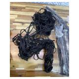 2 Set Wall Hay Feeder with Net Corner Hay Rack Black Corner Hay Feeder Frame with Slow Feed Hay Net for Horses Goat