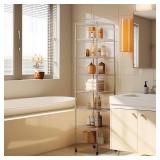 Finnhomy Heavy Duty 8 Tier Wire Shelving with Wheels 18x18x72.8-inches 8 Shelves Storage Rack Thicken Steel Tube, Pantry Shelves for Storage, Adjustable Shelving Unit, NSF Certified, Chrome