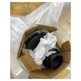 MAXvolador Industrial Semi Flush Mount Ceiling Light, Clear Glass Pendant Lamp Shade, Farmhouse Lighting for Hallway, Vintage Hanging Light Fixtures