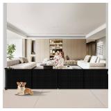 Retails for $108! Upgraded 200 inch Retractable Baby Gates Extra Wide with Reinforced Strip Design to Prevent Crawling Through, 34" Tall, 200" Wide Outdoor Retractable Gates, 16 FT Retractable Garage 