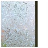 Niviy Door Window Covering Excellent Quality 3D Static Cling Window Film Non-Adhesive Window Covers Decorative Flower Privacy Film for Window 29.5"x 78.7"