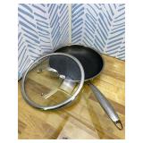 10 Inch Non Stick Frying Pan with Lid, Hybrid Nonstick Stainless Steel Skillet Pan with Stay-cooling Handle, PFOA Free Non Toxic Dishwash & Oven Safe Kithchen Cookware Set Compatible All Cooktops