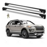 Rockland Universal Roof Rack Cross Bars,150 LBS Capacity, Adjustable Aluminum Cargo Carrier for SUV/Car, Easy Installation, Weather-Resistant, Fits Most Side Rails for Luggage, Bikes, and Gears