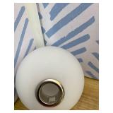 Retails for $180! 16-Light Globe Sputnik Chandelier, Mid Century Modern Light Fixture Over Table, Brass Gold Linear Chandeliers for Dining Room and Kitchen Island (Milk White Glass Bubble Shades, 40 I