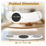 Slide Transfer Board with Turntable,Sliding Board for from Wheelchair to Bed/Car,EVA Anti-Slip Pad Make Transfers Easier,Heavy-Duty Sliding Board for Patient Senior, Reach More, Move Easier