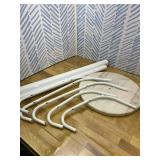 HOMEFORT Coat Rack Stand, Freestanding Coat Tree with Natural Marble Base, Metal Hall Tree with 12 Hooks for Hanging Hat, Clothes, Bag, Entryway Storage Organizer, White