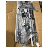 Luxspire Heavy Duty Clothes Rack Load 600 LBS, Double Rod Clothing Rack, Rolling Garment Racks with Lockable Wheels, Shelves, Adjustable Laundry Hanging Racks for Clothes, Black