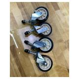 Luxspire Heavy Duty Clothes Rack Load 600 LBS, Double Rod Clothing Rack, Rolling Garment Racks with Lockable Wheels, Shelves, Adjustable Laundry Hanging Racks for Clothes, Black