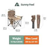 SUNNYFEEL XXL Oversized Camping Chair Heavy Duty 500 LBS for Big Tall People Above 6