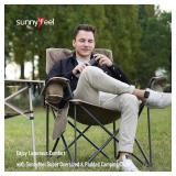 SUNNYFEEL XXL Oversized Camping Chair Heavy Duty 500 LBS for Big Tall People Above 6