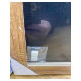 SHENIFY 20x40in Extra Large Vintage Framed Wall Art Meadow with Flowers Landscape Painting Retro Scenery Farmhouse Bedroom Above of Bed Living Room Decor - Natural Framed