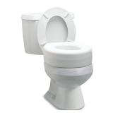 Raised Toilet Seat, 4.5" Riser, Non-Locking, Fits Most Toilets