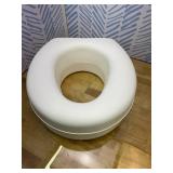 Raised Toilet Seat, 4.5" Riser, Non-Locking, Fits Most Toilets