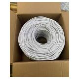 Retails for $109! Cmple - Cat5e Plenum Cable 1000ft, CMP, White, 350MHz Gigabit Ethernet Solid Network Internet Bulk UTP