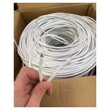 Retails for $109! Cmple - Cat5e Plenum Cable 1000ft, CMP, White, 350MHz Gigabit Ethernet Solid Network Internet Bulk UTP