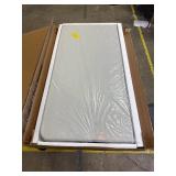 34" Folding Table, Portable Square Folding Card Table with Collapsible Legs & Carrying Handle, Plastic Tables for Camping,Picnic, Office, Party, White