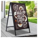 Heavy Duty A Frame Sign Holder, 24 x 36 Inches Folding Sign Holder, Outdoor Sandwich Boards Holder, Double-Sided Sidewalk Sign Stand for Business Events 1