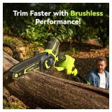 Retails for $110! Electric Pole Saws for Tree Trimming, 8 Inch & 6 Inch Mini Chainsaw Cordless with Extension Pole, 16Ft Reach, 2x4.0Ah Battery, Auto Oiling, Tool-Free Chain Tensioning, Tree Trimmer f