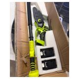 Retails for $110! Electric Pole Saws for Tree Trimming, 8 Inch & 6 Inch Mini Chainsaw Cordless with Extension Pole, 16Ft Reach, 2x4.0Ah Battery, Auto Oiling, Tool-Free Chain Tensioning, Tree Trimmer f