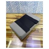 Car Center Console Armrest Pillow, Memory Foam Auto Armrest Box Cover with Cup Holder & Phone Holder, Waterproof Leather Arm Rest Protector Cushion, Interior Car Accessories (Gray)