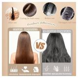 Cordless Mini Hair Straightener Brush - Rechargeable Battery-Powered, Portable Small Straightening Comb with LCD 3 Temperature Settings for Travel,RV, Outdoor