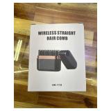 Cordless Mini Hair Straightener Brush - Rechargeable Battery-Powered, Portable Small Straightening Comb with LCD 3 Temperature Settings for Travel,RV, Outdoor