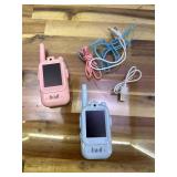 Walkie Talkies for Kids Pack of 2, Rechargeable Long Range Two Way Radios Toys for Boys Girls Age 3-5, Outdoor Adventure Camping Hiking, Birthday with Pink Blue Design