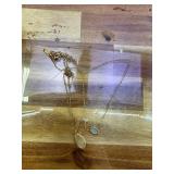 OZEL JEWELRY & GIFT Layered Gold Necklaces for Women - Crystal Colorful Delicate Cutting Pendant Necklace - 18K Gold Plated - Birthday Gifts (Made in Korea)