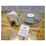 Comfort Zone 16-Inch Wall Mount Fan with Remote Control Quiet 3-Speed Oscillating Indoor Fan with 90 Wide-Angle Airflow, Timer & Sleep Modes Space-Saving Wall Fan for Bedroom, Home Gym & Office