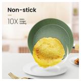 Retails for $200! Kitchen Academy Pots and Pans Set Nonstick, 30 Pieces Induction Kitchen Cookware and Bakeware Sets, Green Granite Coating Cooking Pans Set