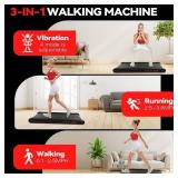 Retails for $190! Sperax Walking Treadmill Pad with APP, 3 in 1 Under Desk Treadmill, 400W Low Noise Walking Vibration Pad with Remote Control,Portable Treadmills for Home Office