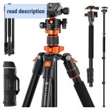 K&F CONCEPT Tripod for Camera, 78" Aluminum Camera Tripod, 81" Tripods & Monopods, Stable Heavy Duty Travel Tripod for DSLR Cameras, Max Load 22 lbs