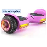Retails for $125! Gyroor Self Balancing Scooter New G13 All Terrain Balancing Scooter with LED Lights, Self Balancing Off Road with Bluetooth for Kids ages 6-12 and Adults