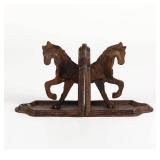 2 Pack Farmhouse Galloping Horse Bookends, Horse Bookends, Rusty Finish - Retail: $27