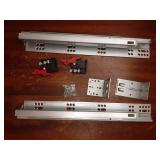Soft Close Bottom Mount Drawer Slides 15 Inch Rails with Rear mounting Bracket Locking Devices Screws for Face Frame or Frameless Application 15 inch, 1 Pair - Retail: $29