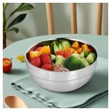10pcs 304stainless Steel Kids Bowls, 5inches 15 Ounce Stainless Steel Kids Bowls, Double-Walled Metal Serving Dishes Uses For Sauces, Rice, Noodle, Ice Cream