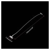 5000Pcs Standard Tagging Gun Fasteners,4 Inch White Garment Tags Label Gun Plastic Refills, Fabric Tag Attachments Gun Barbs for Clothing, Retail, All Price Tags - Retail: $18