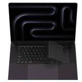 MacBook EU/UK Layout Keyboard Cover, Premium Ultra Thin Protector for 2025-2021 M4/M3/M2/M1 Pro/Max MacBook Pro 14/16, M4/M3/M2 MacBook Air 13/15 - Retail: $9