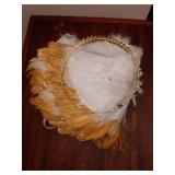 Gold Angel Wings Halloween Feather Wings Leaf Head Crown Wreath for Women Wedding Cosplay Costume Party Kit(Cute Style) - Retail: $38