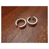 2PCS Copper Rings for Women Men, with Powerful 9X Magnets, Adjustable Solid Pure Copper (Silver Matte) - Retail: $10