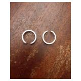 2PCS Copper Rings for Women Men, with Powerful 9X Magnets, Adjustable Solid Pure Copper (Silver Matte) - Retail: $10