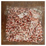 100 Pcs Mini Christmas Candy Cane for Crafts Fake Plastic Candy Canes Charm for Jewelry Making 1 Inch Red and White Mini Christmas Tree Ornaments Xmas Table Scatters for Home Party Decor - Retail: $7