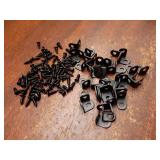40pcs Angle Bracket Metal 12x12mm Black Corner Brace Fastener L Shaped Right Angle Brackets Corner Protector Shelf Support with Screws for Furniture - Retail: $9